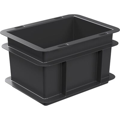 kaiserkraft Recipiente empilhável ESD, PP, preto, CxLxA 200 x 150 x 120 mm, 2 l, embalagem de 24 unid., Recipiente empilhável ESD, PP, preto, CxLxA 200 x 150 x 120 mm, 2 l, embalagem de 24 unid. Para o armazenamento e transporte de componentes eletrónicos kaiserkraft Recipiente empilhável ESD, PP, preto, CxLxA 200 x 150 x 120 mm, 2 l, embalagem de 24 unid., Recipiente empilhável ESD, PP, preto, CxLxA 200 x 150 x 120 mm, 2 l, embalagem de 24 unid. Para o armazenamento e transporte de componentes eletrónicos
