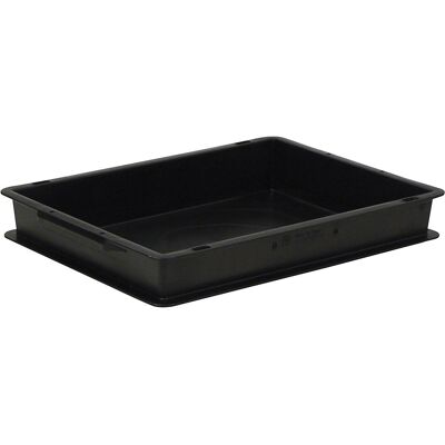kaiserkraft Recipiente empilhável ESD, PP, preto, CxLxA 400 x 300 x 65 mm, 6 l, embalagem de 10 unid., Recipiente empilhável ESD, PP, preto, CxLxA 400 x 300 x 65 mm, 6 l, embalagem de 10 unid. Para o armazenamento e transporte de componentes eletrónicos. kaiserkraft Recipiente empilhável ESD, PP, preto, CxLxA 400 x 300 x 65 mm, 6 l, embalagem de 10 unid., Recipiente empilhável ESD, PP, preto, CxLxA 400 x 300 x 65 mm, 6 l, embalagem de 10 unid. Para o armazenamento e transporte de componentes eletrónicos.