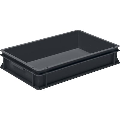 kaiserkraft Recipiente empilhável ESD, PP, preto, CxLxA 600 x 400 x 120 mm, 20 l, embalagem de 4 unid., Recipiente empilhável ESD, PP, preto, CxLxA 600 x 400 x 120 mm, 20 l, embalagem de 4 unid. Para o armazenamento e transporte de componentes eletrónicos kaiserkraft Recipiente empilhável ESD, PP, preto, CxLxA 600 x 400 x 120 mm, 20 l, embalagem de 4 unid., Recipiente empilhável ESD, PP, preto, CxLxA 600 x 400 x 120 mm, 20 l, embalagem de 4 unid. Para o armazenamento e transporte de componentes eletrónicos