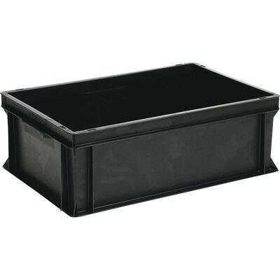 kaiserkraft Recipiente empilhável ESD, PP, preto, CxLxA 600 x 400 x 220 mm, 40 l, embalagem de 4 unid., Recipiente empilhável ESD, PP, preto, CxLxA 600 x 400 x 220 mm, 40 l, embalagem de 4 unid. Para o armazenamento e transporte de componentes eletrónicos kaiserkraft Recipiente empilhável ESD, PP, preto, CxLxA 600 x 400 x 220 mm, 40 l, embalagem de 4 unid., Recipiente empilhável ESD, PP, preto, CxLxA 600 x 400 x 220 mm, 40 l, embalagem de 4 unid. Para o armazenamento e transporte de componentes eletrónicos
