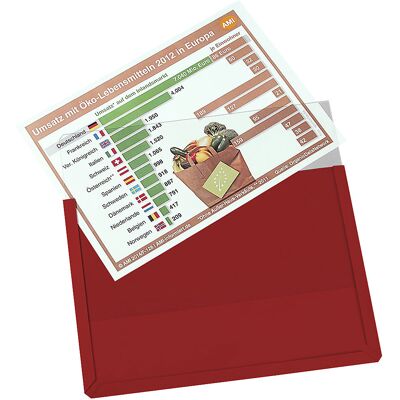 EICHNER Bolsa de visualização magnética de PVC rígido , embalagem de 10 unid., formato DIN A4 paisagem, vermelho, Bolsa de visualização magnética de PVC rígido, embalagem de 10 unid., formato DIN A4 paisagem, vermelho. Plataforma de informação claramente EICHNER Bolsa de visualização magnética de PVC rígido , embalagem de 10 unid., formato DIN A4 paisagem, vermelho, Bolsa de visualização magnética de PVC rígido, embalagem de 10 unid., formato DIN A4 paisagem, vermelho. Plataforma de informação claramente