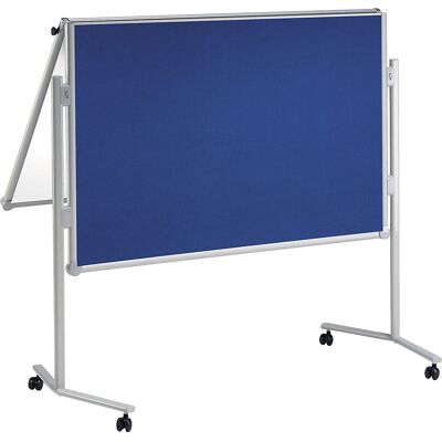 MAUL Painel de conferência pro, dobrável , tecido azul/quadro branco, LxA 1200 x 1500 mm, Painel de conferência pro, dobrável, tecido azul/quadro branco, LxA 1200 x 1500 mm. Rebatível, ideal para utilização móvel. Utilização possível de ambos os lados. Pé MAUL Painel de conferência pro, dobrável , tecido azul/quadro branco, LxA 1200 x 1500 mm, Painel de conferência pro, dobrável, tecido azul/quadro branco, LxA 1200 x 1500 mm. Rebatível, ideal para utilização móvel. Utilização possível de ambos os lados. Pé