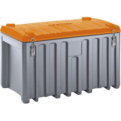 CEMO Caixa universal em polietileno , capacidade de 400 l, capacidade de carga de 250 kg, cinzento / laranja, Caixa universal em polietileno, capacidade de 400 l, capacidade de carga de 250 kg, cinzento / laranja. Dimensões ótimas para carrinhos de plataf CEMO Caixa universal em polietileno , capacidade de 400 l, capacidade de carga de 250 kg, cinzento / laranja, Caixa universal em polietileno, capacidade de 400 l, capacidade de carga de 250 kg, cinzento / laranja. Dimensões ótimas para carrinhos de plataf