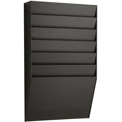 Paperflow Quadro de classificação , 1 x 6 compartimentos, AxLxP 505 x 311 x 79 mm, preto, Quadro de classificação, 1 x 6 compartimentos, AxLxP 505 x 311 x 79 mm, preto. Com compartimentos de classificação para A4. Em poliestireno de alta qualidade, antirr Paperflow Quadro de classificação , 1 x 6 compartimentos, AxLxP 505 x 311 x 79 mm, preto, Quadro de classificação, 1 x 6 compartimentos, AxLxP 505 x 311 x 79 mm, preto. Com compartimentos de classificação para A4. Em poliestireno de alta qualidade, antirr