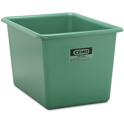 CEMO Recipientes grandes em plástico reforçado a fibra de vidro , capacidade 700 l, CxLxA 1320 x 970 x 800 mm, verde, Recipientes grandes em plástico reforçado a fibra de vidro, capacidade 700 l, CxLxA 1320 x 970 x 800 mm, verde. Para o transporte e a arm CEMO Recipientes grandes em plástico reforçado a fibra de vidro , capacidade 700 l, CxLxA 1320 x 970 x 800 mm, verde, Recipientes grandes em plástico reforçado a fibra de vidro, capacidade 700 l, CxLxA 1320 x 970 x 800 mm, verde. Para o transporte e a arm