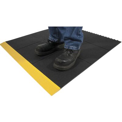 COBA Revestimento para o solo Solid Fatigue-Step , versão fechada, altura 17 mm, Revestimento para o solo Solid Fatigue-Step, versão fechada, altura 17 mm. Em 100% borracha de nitril, preto. Dois lados das placas base possuem elementos de união, os outros COBA Revestimento para o solo Solid Fatigue-Step , versão fechada, altura 17 mm, Revestimento para o solo Solid Fatigue-Step, versão fechada, altura 17 mm. Em 100% borracha de nitril, preto. Dois lados das placas base possuem elementos de união, os outros