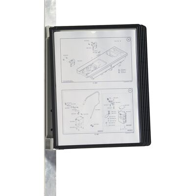 DURABLE Conjunto completo para suporte de parede, magnético , 5 quadros transparentes DIN A4, embalagem de 2 unid., armação preta, a partir de 3 embalagens, Conjunto completo para suporte de parede, magnético, 5 quadros transparentes DIN A4, embalagem de DURABLE Conjunto completo para suporte de parede, magnético , 5 quadros transparentes DIN A4, embalagem de 2 unid., armação preta, a partir de 3 embalagens, Conjunto completo para suporte de parede, magnético, 5 quadros transparentes DIN A4, embalagem de