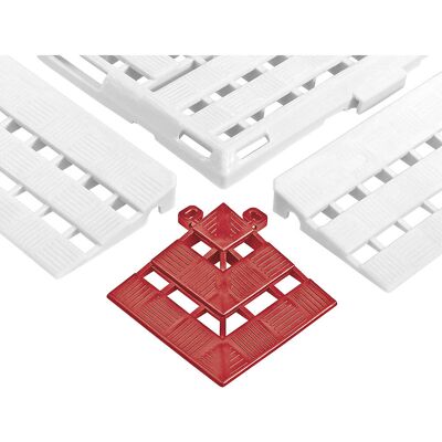 COBA Elemento de canto , CxL 112 x 112 mm, UE de 4 unid., vermelho, Elemento de canto, CxL 112 x 112 mm, UE de 4 unid., vermelho. Para um fácil acesso a todos os aparelhos de transporte com as grades para pavimento. Antiderrapante. Resistente a temperatur COBA Elemento de canto , CxL 112 x 112 mm, UE de 4 unid., vermelho, Elemento de canto, CxL 112 x 112 mm, UE de 4 unid., vermelho. Para um fácil acesso a todos os aparelhos de transporte com as grades para pavimento. Antiderrapante. Resistente a temperatur
