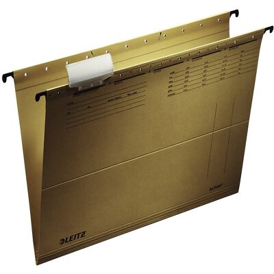 Leitz Pastas suspensas , com ranhuras, ALPHA® A4, embalagem de 50 unid., a partir de 4 embalagens, Pastas suspensas, com ranhuras, ALPHA® A4, embalagem de 50 unid., a partir de 4 embalagens. Aberto lateralmente, orifícios ranhurados na tampa frontal e tra Leitz Pastas suspensas , com ranhuras, ALPHA® A4, embalagem de 50 unid., a partir de 4 embalagens, Pastas suspensas, com ranhuras, ALPHA® A4, embalagem de 50 unid., a partir de 4 embalagens. Aberto lateralmente, orifícios ranhurados na tampa frontal e tra