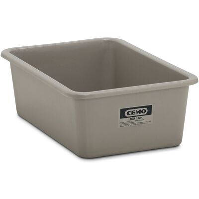CEMO Recipientes grandes em plástico reforçado a fibra de vidro , capacidade 100 l, CxLxA 872 x 571 x 284 mm, cinzento, Recipientes grandes em plástico reforçado a fibra de vidro, capacidade 100 l, CxLxA 872 x 571 x 284 mm, cinzento. Para o transporte e a CEMO Recipientes grandes em plástico reforçado a fibra de vidro , capacidade 100 l, CxLxA 872 x 571 x 284 mm, cinzento, Recipientes grandes em plástico reforçado a fibra de vidro, capacidade 100 l, CxLxA 872 x 571 x 284 mm, cinzento. Para o transporte e a