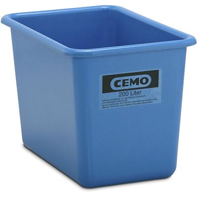 CEMO Recipientes grandes em plástico reforçado a fibra de vidro , capacidade 200 l, CxLxA 873 x 572 x 585 mm, azul, Recipientes grandes em plástico reforçado a fibra de vidro, capacidade 200 l, CxLxA 873 x 572 x 585 mm, azul. Para o transporte e a armazen CEMO Recipientes grandes em plástico reforçado a fibra de vidro , capacidade 200 l, CxLxA 873 x 572 x 585 mm, azul, Recipientes grandes em plástico reforçado a fibra de vidro, capacidade 200 l, CxLxA 873 x 572 x 585 mm, azul. Para o transporte e a armazen