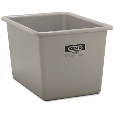 CEMO Recipientes grandes em plástico reforçado a fibra de vidro , capacidade 700 l, CxLxA 1320 x 970 x 800 mm, cinzento, Recipientes grandes em plástico reforçado a fibra de vidro, capacidade 700 l, CxLxA 1320 x 970 x 800 mm, cinzento. Para o transporte e CEMO Recipientes grandes em plástico reforçado a fibra de vidro , capacidade 700 l, CxLxA 1320 x 970 x 800 mm, cinzento, Recipientes grandes em plástico reforçado a fibra de vidro, capacidade 700 l, CxLxA 1320 x 970 x 800 mm, cinzento. Para o transporte e