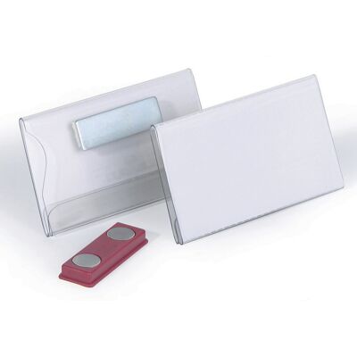 DURABLE Letreiro para nome com íman em película rígida , AxL 40 x 75 mm, embalagem de 25 unid., Letreiro para nome com íman em película rígida, AxL 40 x 75 mm, embalagem de 25 unid. Para uma fixação simples que conserva o material, mesmo em têxteis sensív DURABLE Letreiro para nome com íman em película rígida , AxL 40 x 75 mm, embalagem de 25 unid., Letreiro para nome com íman em película rígida, AxL 40 x 75 mm, embalagem de 25 unid. Para uma fixação simples que conserva o material, mesmo em têxteis sensív
