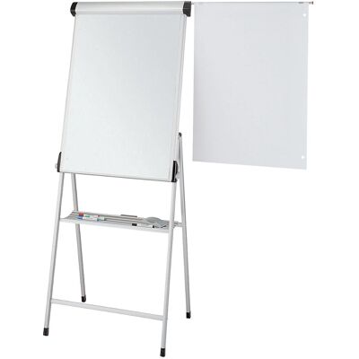 MAUL Flip-chart , com perfil em alumínio/plástico, LxA do quadro 690 x 1005 mm, Flip-chart, com perfil em alumínio/plástico, LxA do quadro 690 x 1005 mm. Flip-chart em chapa de aço revestida a plástico. Magnético, adequado para escrita e limpeza a seco. R MAUL Flip-chart , com perfil em alumínio/plástico, LxA do quadro 690 x 1005 mm, Flip-chart, com perfil em alumínio/plástico, LxA do quadro 690 x 1005 mm. Flip-chart em chapa de aço revestida a plástico. Magnético, adequado para escrita e limpeza a seco. R
