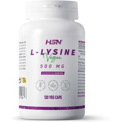 HSN L-lisina 500mg Cápsulas Veganas - Suplemento Alimentar HSN L-lisina 500mg Cápsulas Veganas - Suplemento Alimentar
