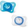 Chicco Chupeta Mini Soft Menino Silicone 2-6m 2 unidades