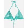 Calzedonia Parte de Cima de Biquíni Triângulo com Enchimento Removível Light Reflections Mulher Verde Taglia 4