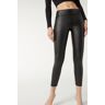 Calzedonia Leggins Efeito Couro Mulher Preto Taglia L