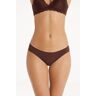 Tezenis Cueca de Microfibra Mulher Marrom Tamaño XS