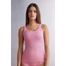 Intimissimi Camisola de Alças Estilo Remador em Algodão Superior Mulher Rosa Taglia L