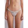 Intimissimi Tanga com Tira Lateral Pretty Flowers Mulher Branco Taglia 2