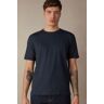 Intimissimi T-shirt em Algodão Slub Homem Azul Taglia L