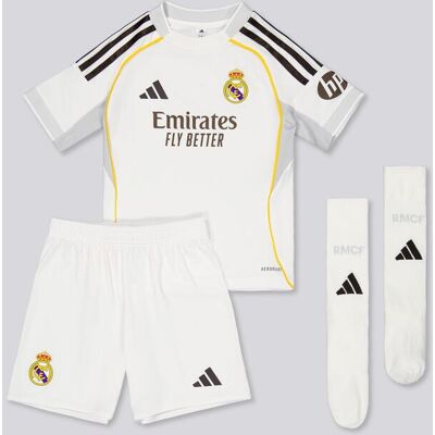 Adidas 1º Equipamento Real Madrid 25/26 Conjunto Criança Adidas 1º Equipamento Real Madrid 25/26 Conjunto Criança