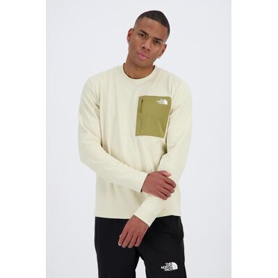 North Face TNF Kecha Crew - Bege - Sweat Homem tamanho L North Face TNF Kecha Crew - Bege - Sweat Homem tamanho L