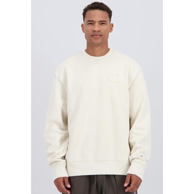 Champion Washed - Bege - Sweat Algodão Homem tamanho M Champion Washed - Bege - Sweat Algodão Homem tamanho M