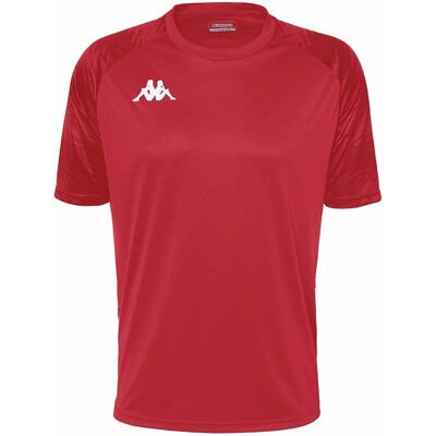 Camiseta Vermelha Daverno KAPPA de Manga Curta - Roupas Esportivas Camiseta Vermelha Daverno KAPPA de Manga Curta - Roupas Esportivas