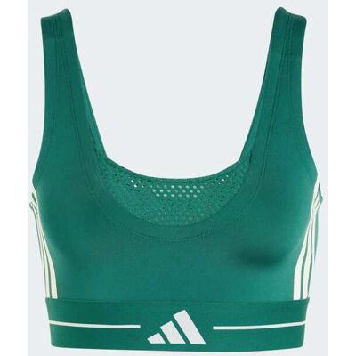Sutiã De Desporto Com Sustentação Ligeira Color Block 3-stripes Hyperglam adidas MKP Sutiã De Desporto Com Sustentação Ligeira Color Block 3-stripes Hyperglam adidas MKP