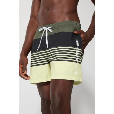 Calções Banho Riscas Quiksilver - Praia Homem tamanho M Calções Banho Riscas Quiksilver - Praia Homem tamanho M