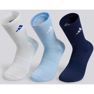 Meias Altas adidas C Pack 3 Azul MKP tamanho M Meias Altas adidas C Pack 3 Azul MKP tamanho M