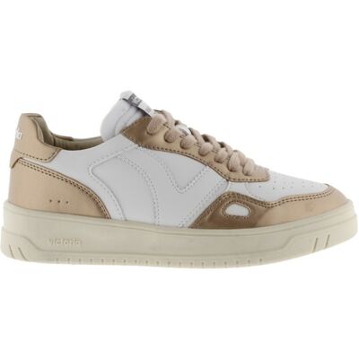 victoria shoes Ténis De Efeito Couro Victoria Seul Com Peças Metalizadas Em Contraste E Cordões A Condizer MKP victoria shoes Ténis De Efeito Couro Victoria Seul Com Peças Metalizadas Em Contraste E Cordões A Condizer MKP