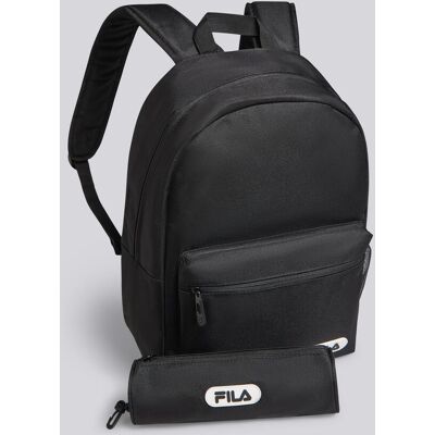 Mochila Escolar Fila Teide Preta Com Estojo tamanho T.U. Mochila Escolar Fila Teide Preta Com Estojo tamanho T.U.