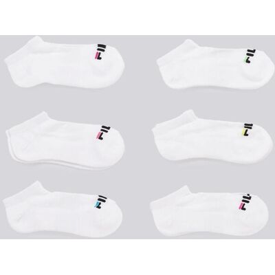 Meias Invisíveis Fila Pack 6 Mulher Brancas tamanho T.U. Meias Invisíveis Fila Pack 6 Mulher Brancas tamanho T.U.