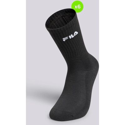 Meias Altas Desportivas Fila Pack 6 Homem tamanho T.U. Meias Altas Desportivas Fila Pack 6 Homem tamanho T.U.