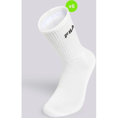 Meias Altas Desportivas Fila Pack 6 Homem tamanho T.U. Meias Altas Desportivas Fila Pack 6 Homem tamanho T.U.