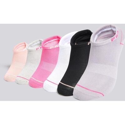 Meias Invisíveis Desportivas Fila Pack 6 Mulher tamanho T.U. Meias Invisíveis Desportivas Fila Pack 6 Mulher tamanho T.U.