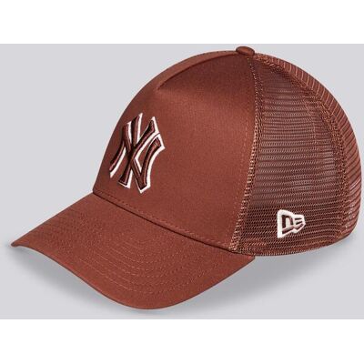 New Era York Yankees - Castanho - Boné Trucker tamanho T.U. New Era York Yankees - Castanho - Boné Trucker tamanho T.U.