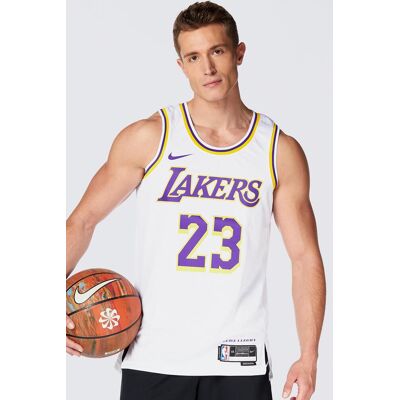 Jordan Nike NBA Los Angeles Lakers - Branco - Camisola Basquetebol Homem tamanho XL Jordan Nike NBA Los Angeles Lakers - Branco - Camisola Basquetebol Homem tamanho XL