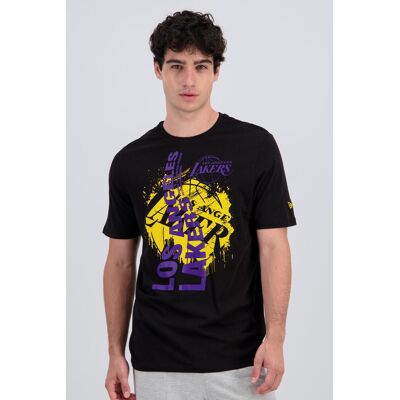 New Era Lakers - Preto - T-shirt Algodão Homem tamanho XS New Era Lakers - Preto - T-shirt Algodão Homem tamanho XS