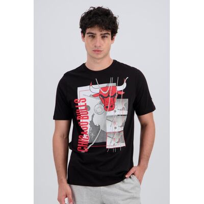 New Era Bulls - Preto - T-shirt Algodão Homem tamanho L New Era Bulls - Preto - T-shirt Algodão Homem tamanho L
