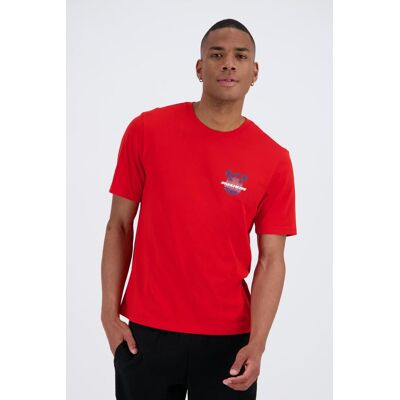 Skechers Beach Life - Vermelho - T-shirt Homem tamanho S Skechers Beach Life - Vermelho - T-shirt Homem tamanho S
