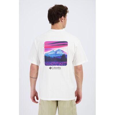 Columbia Heavy Back - Branco - T-shirt Homem tamanho 2XL Columbia Heavy Back - Branco - T-shirt Homem tamanho 2XL