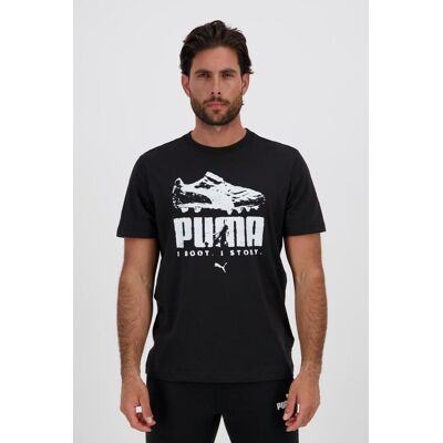 Puma Boot - Preto - T-shirt Algodão Homem tamanho S Puma Boot - Preto - T-shirt Algodão Homem tamanho S