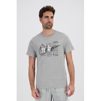 Nike Swoosh - Cinza - T-shirt Algodão Homem tamanho L Nike Swoosh - Cinza - T-shirt Algodão Homem tamanho L
