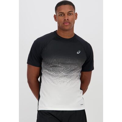 Asics Road Fade - Preto - T-shirt Running Homem tamanho S Asics Road Fade - Preto - T-shirt Running Homem tamanho S