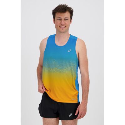 Asics Road - Turquesa - Camisola Alças Homem tamanho XL Asics Road - Turquesa - Camisola Alças Homem tamanho XL