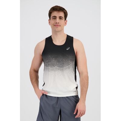 Asics Road Fade - Preto - Camisola Alças Homem tamanho XL Asics Road Fade - Preto - Camisola Alças Homem tamanho XL